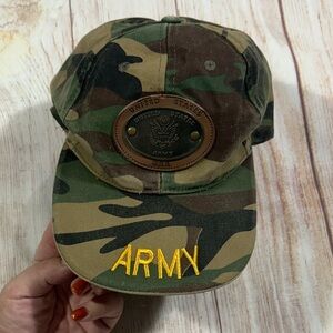 Vintage Camouflage USA Army Trucker adjustable Cap